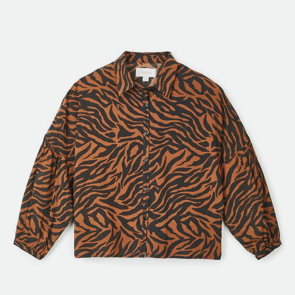 Zebra Print ButtonUp Blouse - Picture 5 of 8